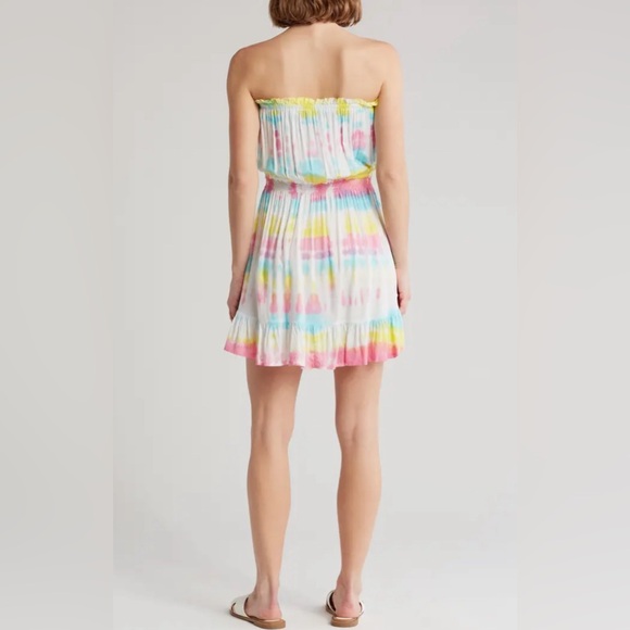 Tiare Hawaii Ryden Tie Dye Strapless Mini Dress Women’s Sz M/L NWT - Picture 2 of 16